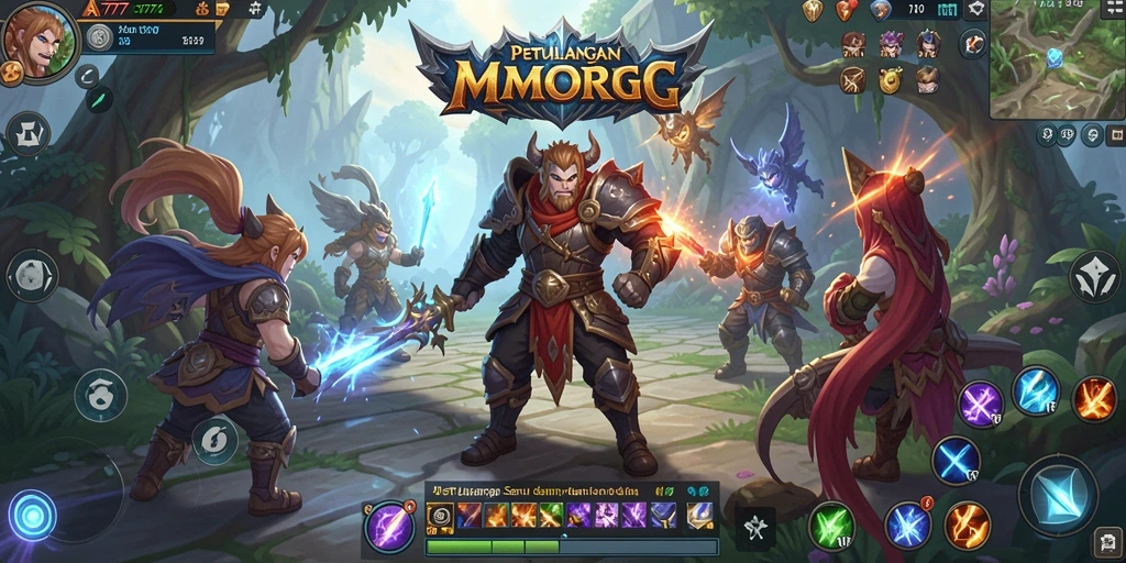 Tampilan mengesankan dari gameplay A7777 dalam dunia MMORPG.