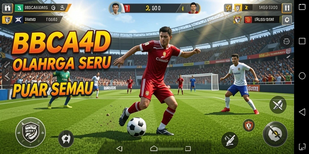 Gameplay BBCA4D dengan berbagai jenis olahraga yang menyenangkan.