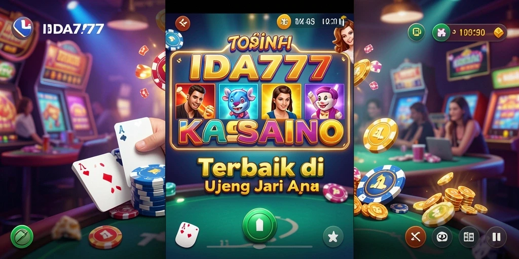 Tampilan gameplay menarik dari aplikasi IDA777 dengan grafis kasino.