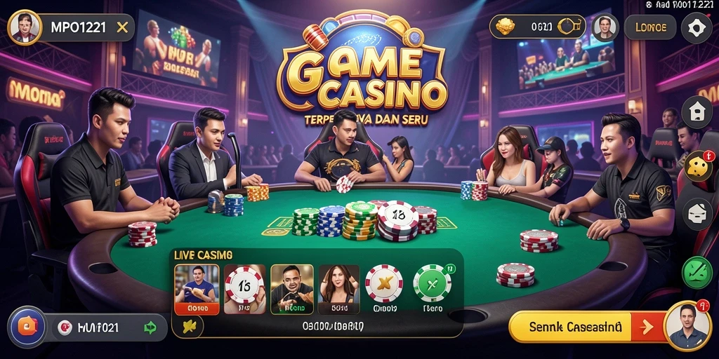Gameplay seru dengan dealer Live di MPO1221 yang menantang.