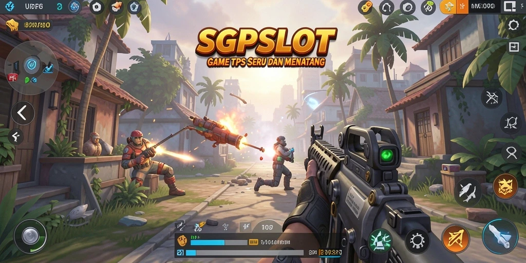 Tangkapan layar SGPSLOT menampilkan aksi menegangkan dalam gameplay TPS yang seru.