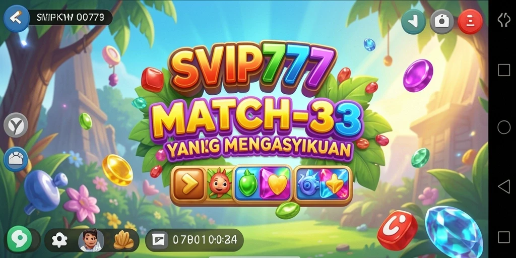 Tampilan gameplay seru dari SVIP777 dengan berbagai tantangan Match-3.